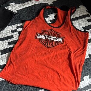 Harley-Davidson Harley Davidson Orange Tank Top M medium